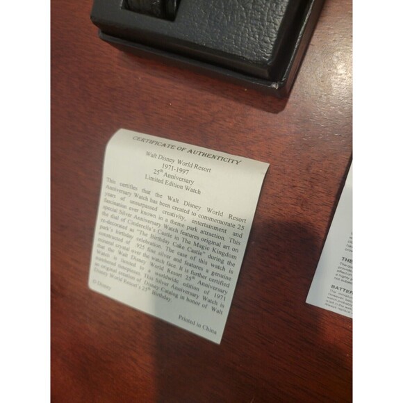 Disney Catalog Walt Disney World 25th Anniversary Birthday Cake Watch and Pin - Picture 5 of 6